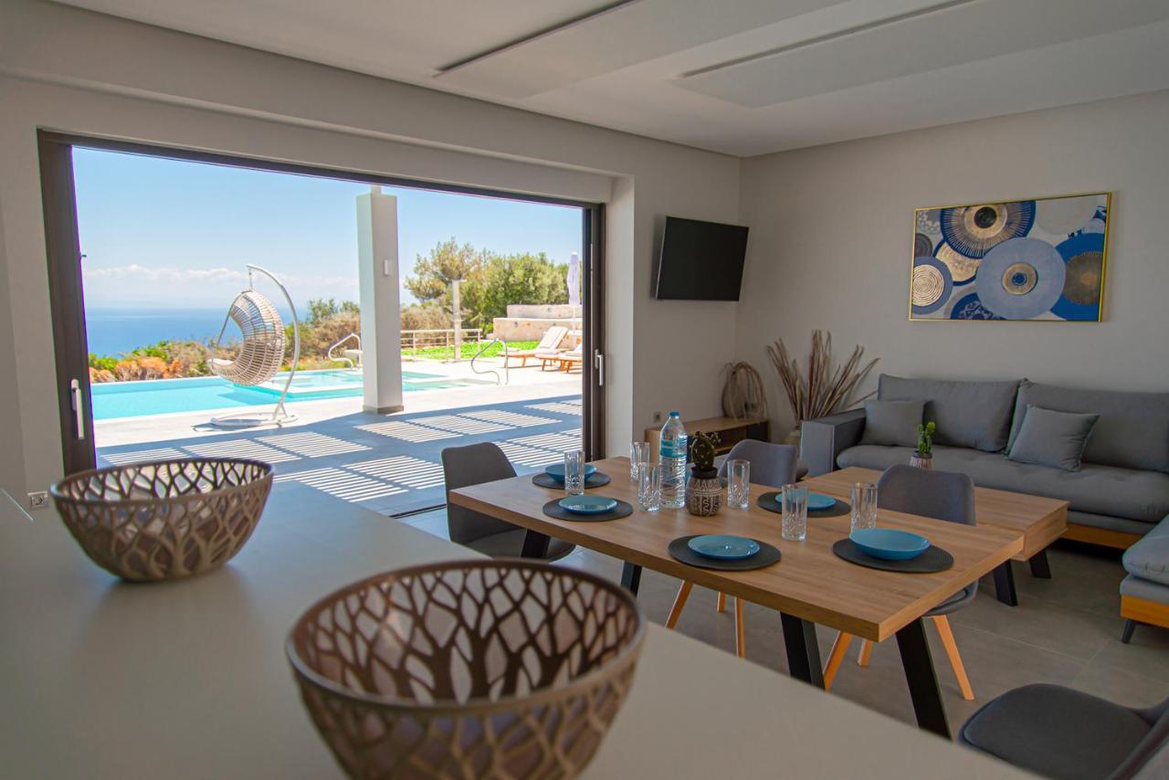 Villa Despina - Marathia View Private Luxury Villa Marathiás エクステリア 写真