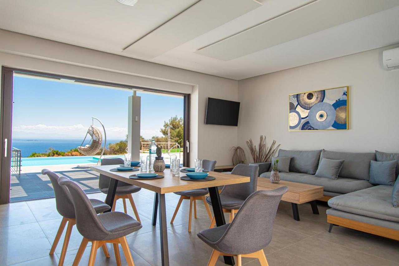 Villa Despina - Marathia View Private Luxury Villa Marathiás エクステリア 写真