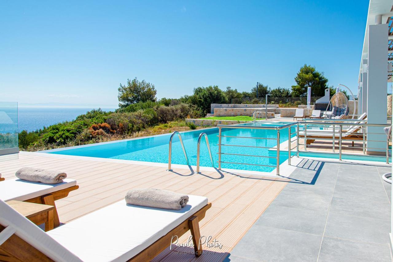 Villa Despina - Marathia View Private Luxury Villa Marathiás エクステリア 写真