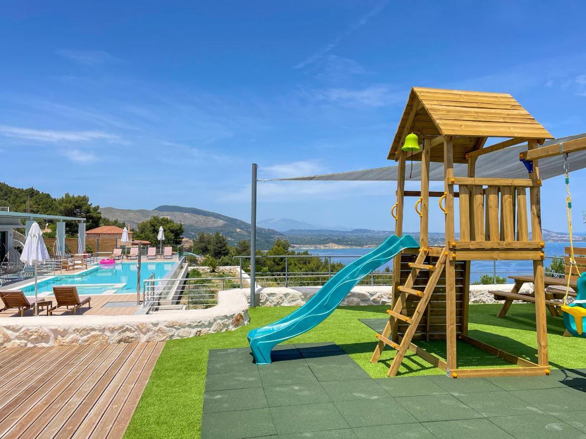 Villa Despina - Marathia View Private Luxury Villa Marathiás エクステリア 写真